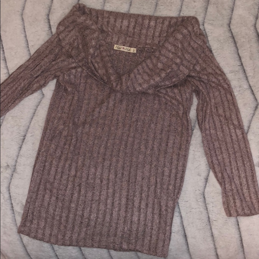 Off the shoulder sweater